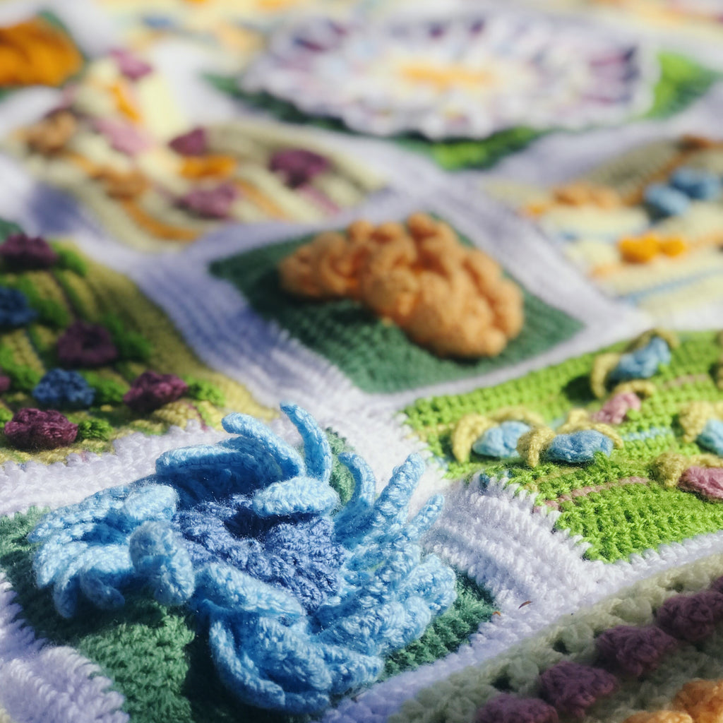 Awakening from our winter hibernation to crocheted BotaniCAL art!