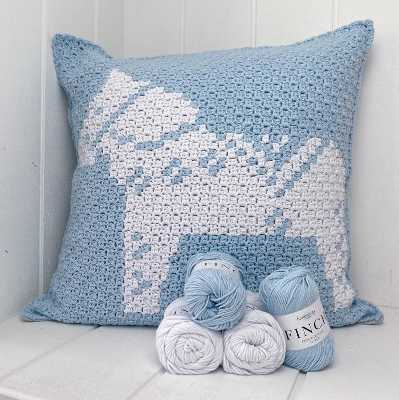 Yarnish Makes - Dala Cushion - Christmas 2021