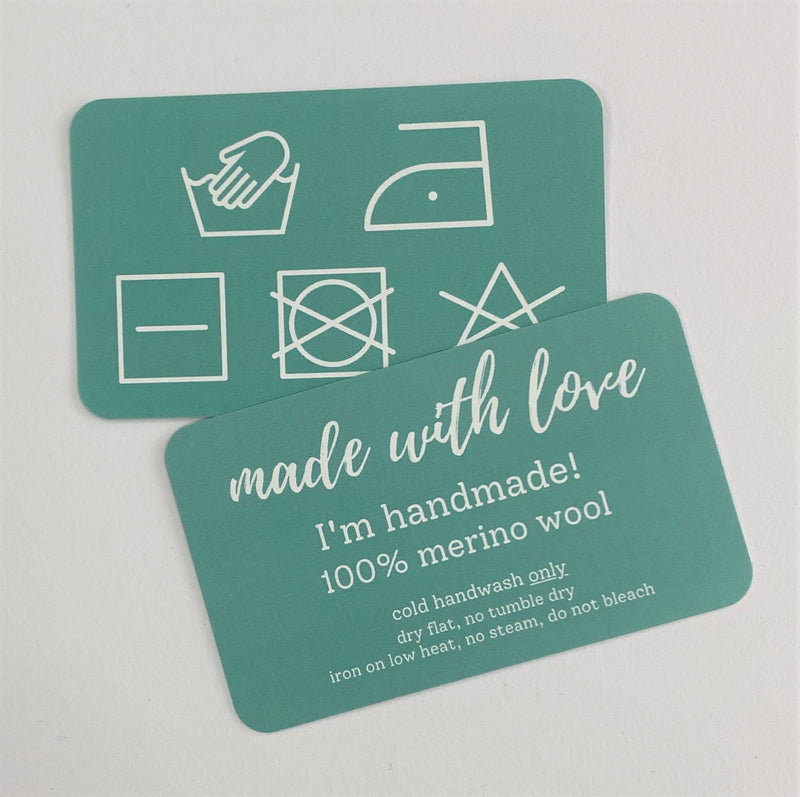 Yarnish Laundry Care Cards