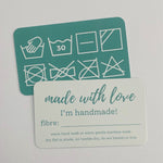 Yarnish Laundry Care Cards