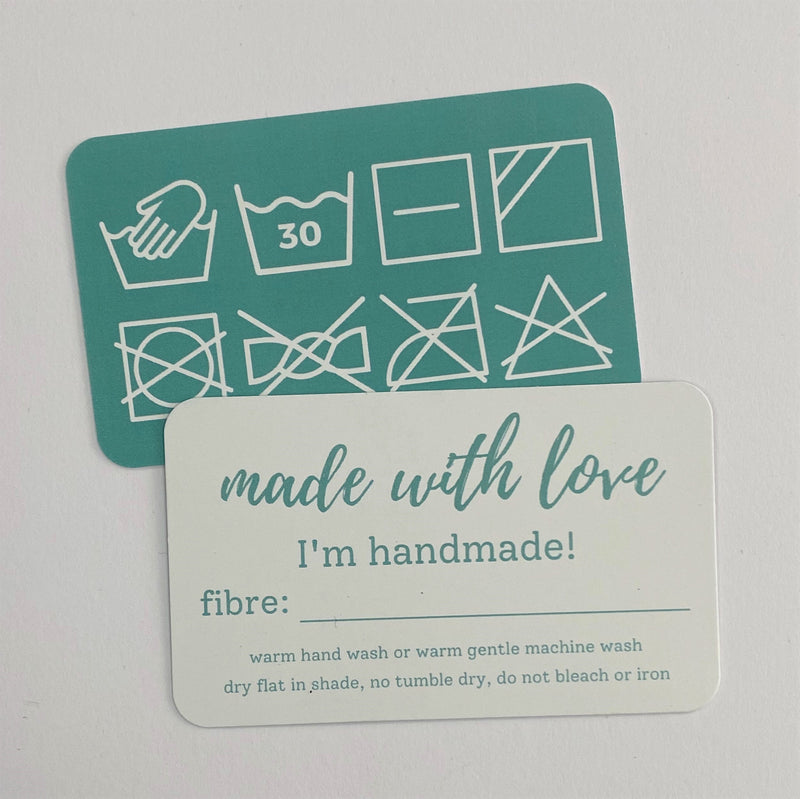 Yarnish Laundry Care Cards