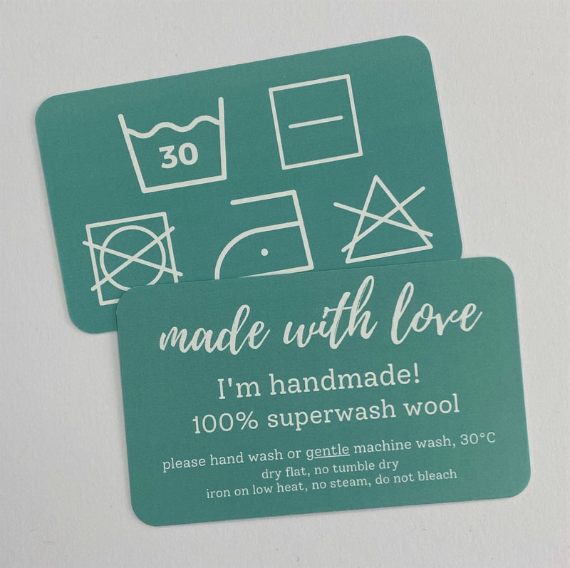 Yarnish Laundry Care Cards